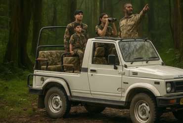 Jeep safari in Wayanad forest